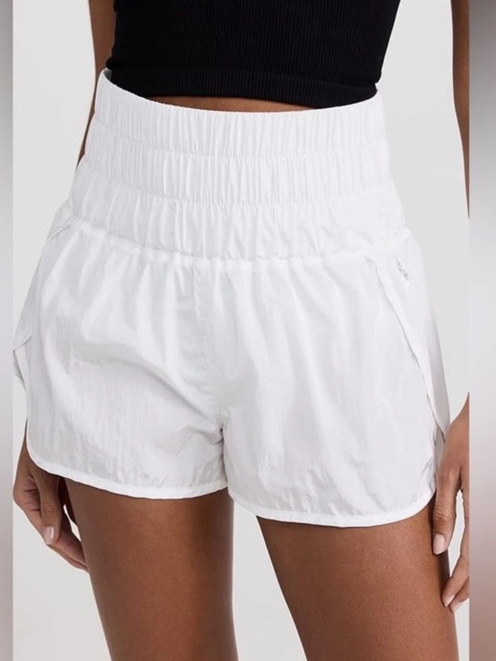 FP Movement White Athletic Running Shorts Women’s XS High Rise Lined Activewear